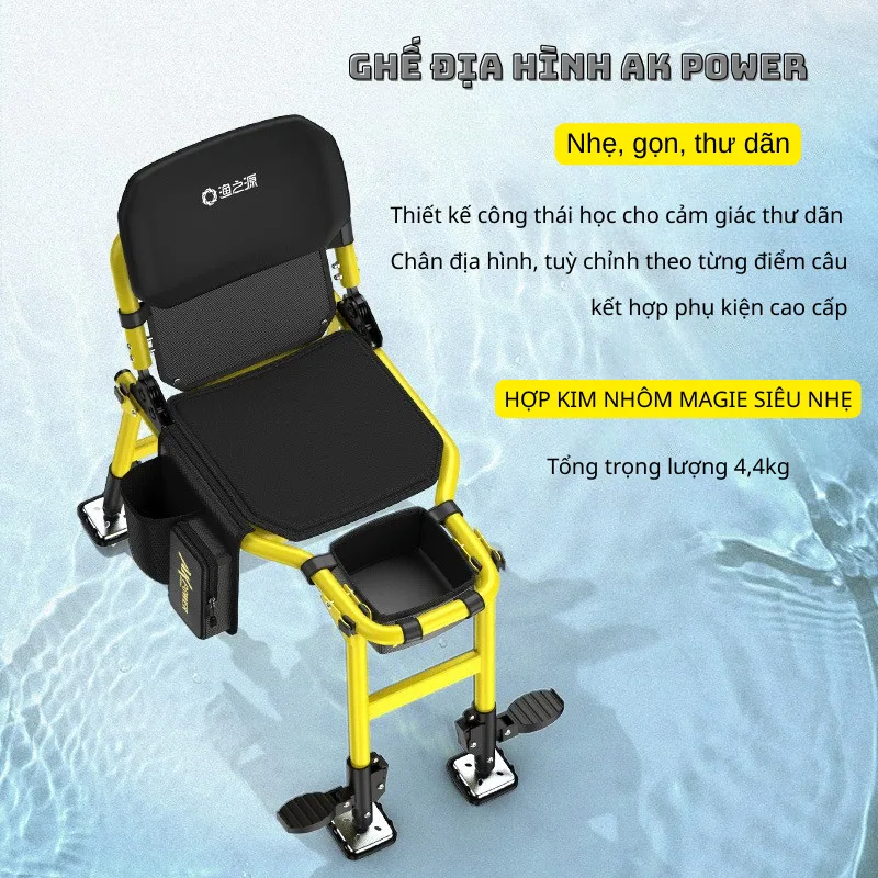 GHẾ ĐỊA HÌNH AK POWER - ĐỈNH CAO CÂU CÁ