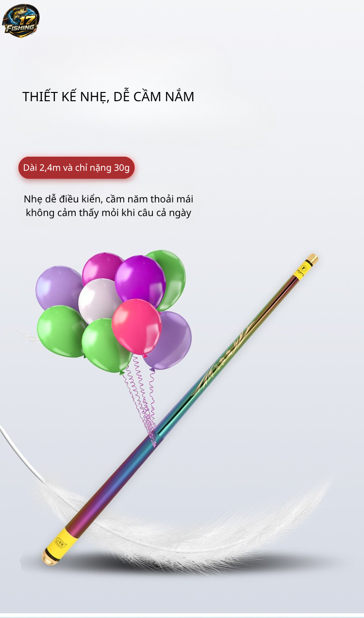 Cần Câu Carbon Fiber Kirin Sharp – Siêu Nhẹ, Gọn Gàng, Dễ Mang Theo 5