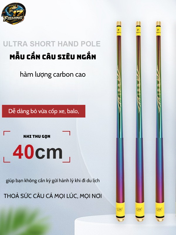 Cần Câu Carbon Fiber Kirin Sharp – Siêu Nhẹ, Gọn Gàng, Dễ Mang Theo 3