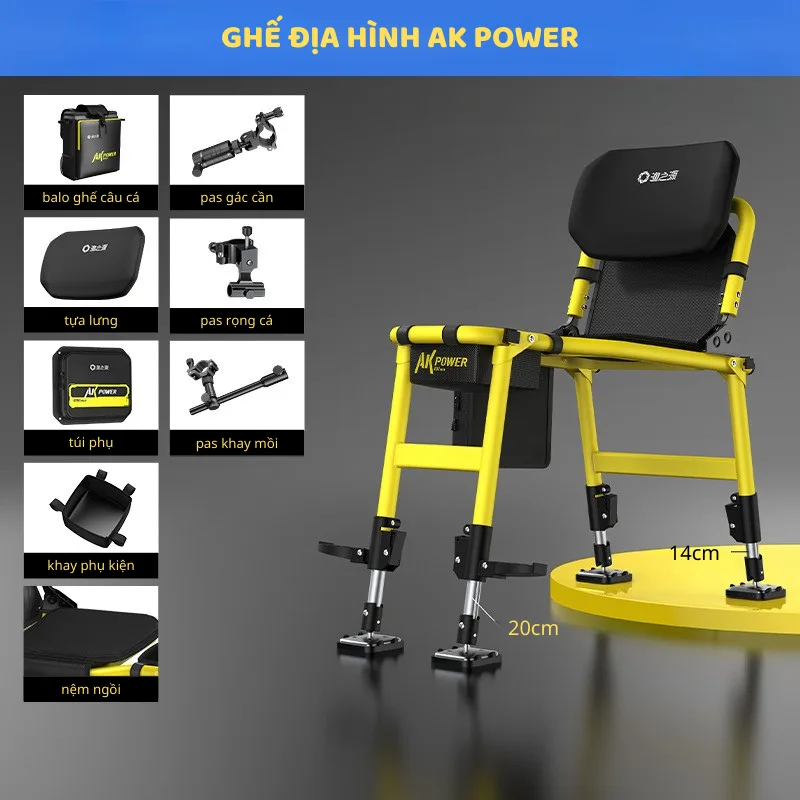 GHẾ ĐỊA HÌNH AK POWER - ĐỈNH CAO CÂU CÁ 5