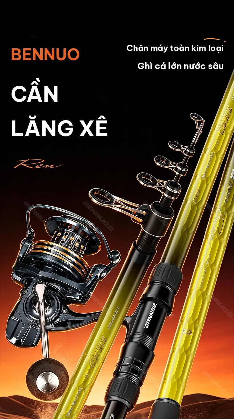 Cần lăng xê Bennuo, chân máy toàn kim loại