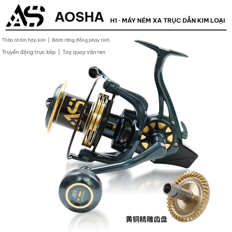 Máy Câu Xuất Khẩu AS Aosha Cao Cấp - Thép Không Gỉ