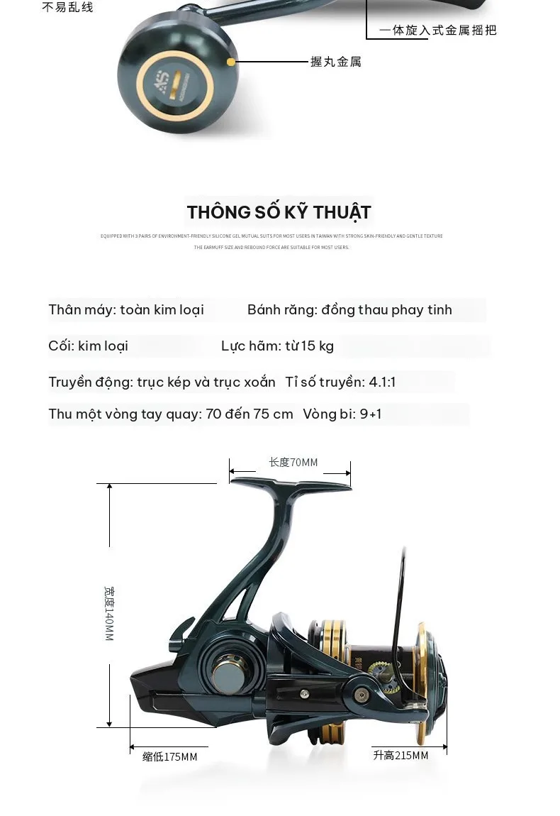 Bảng thông số kỹ thuật máy câu AS H1
