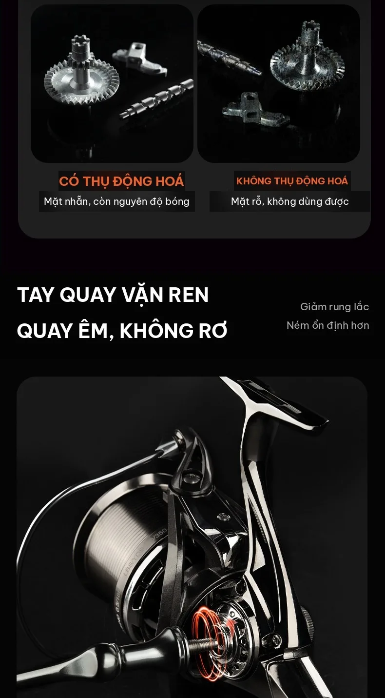 Tay quay vặn ren, nắp hông kim loại