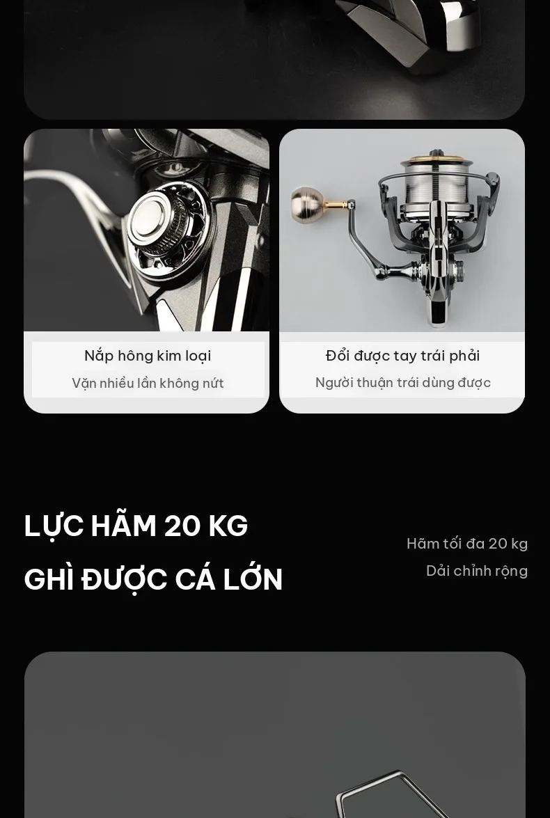 Lực hãm tối đa 20 kg