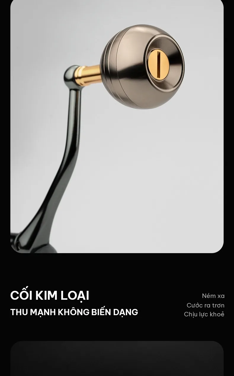 Cối kim loại thu mạnh không biến dạng