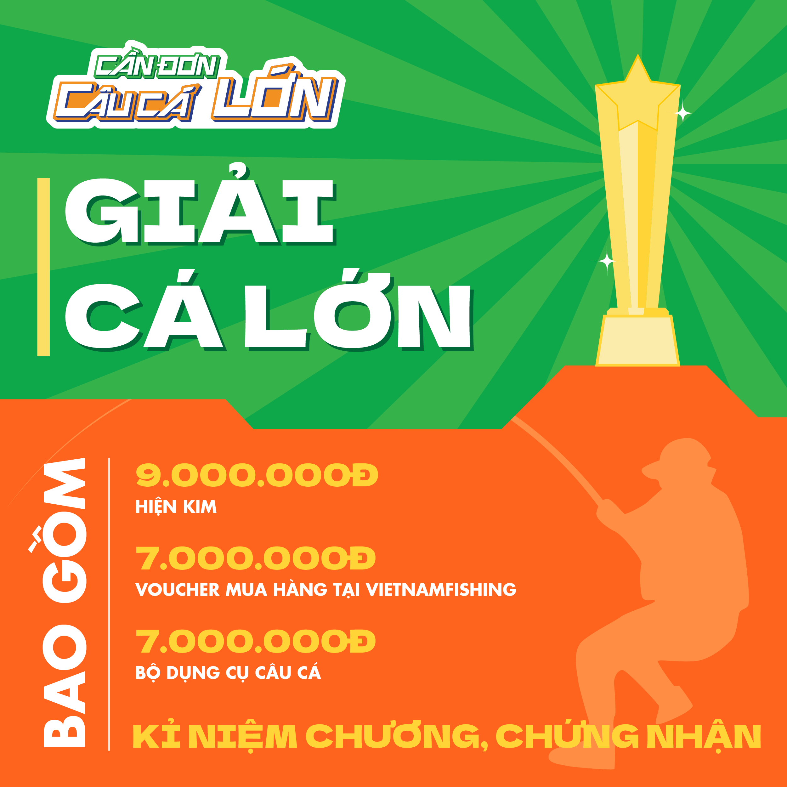 giải thưởng cần đơn câu cá lớn -6