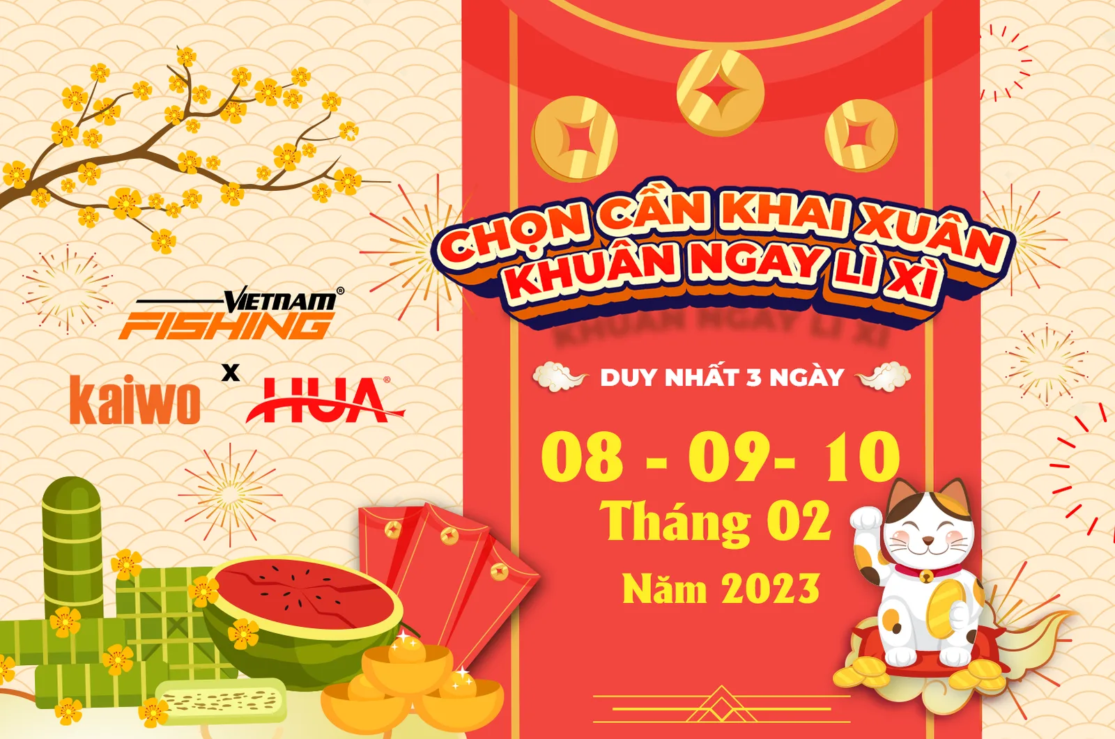 CHỌN CẦN KHAI XUÂN – KHUÂN NGAY LÌ XÌ
